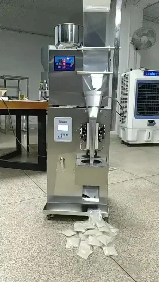 Máquina de embalagem de saquinhos de chá pequenos para grânulos de pó multifunção Máquina de enchimento de forma vertical granulada para pó