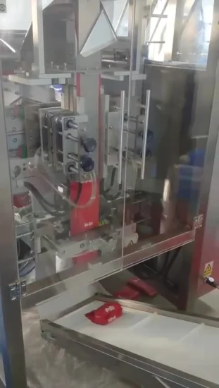 Máquina de embalagem de selo de preenchimento de forma vertical para bolinhos de massa congelados de 1 kg e sacos de almôndegas de carne